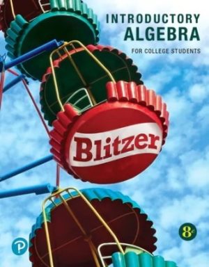 Introductory Algebra for College Students 8th Edition Blitzer Solution Manual